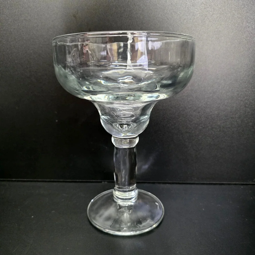 Cost Plus World Market Margarita Glasses Set of 3 Clear Glass Stemmed Barware